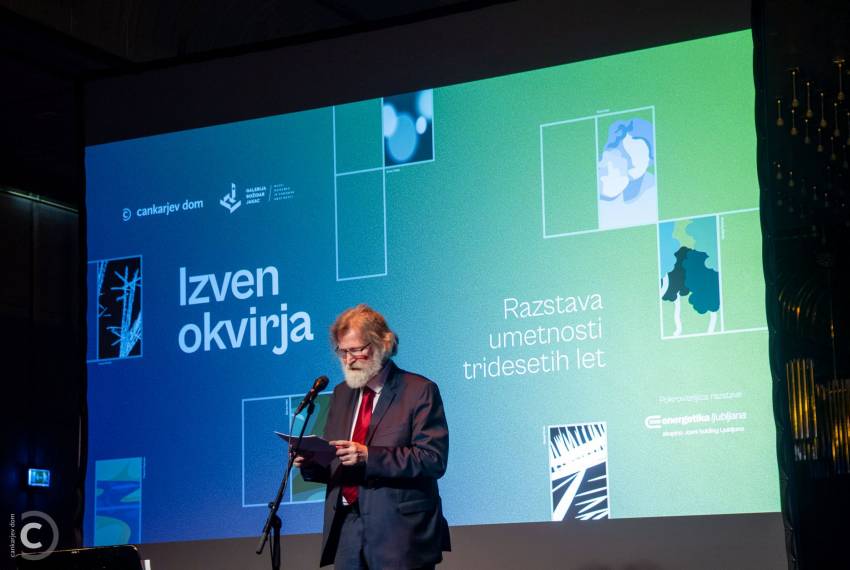 Častni govorec na odprtju dr. Milček Komelj, foto Marko Vavpotič